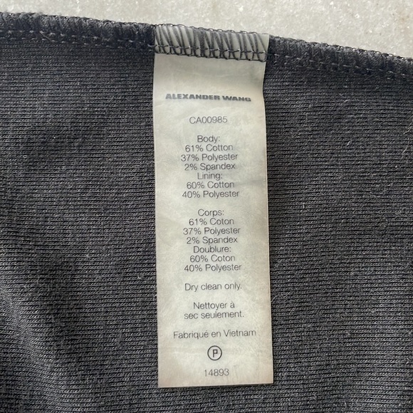 T Alexander Wang Laser Cut Black Mini Dress | Small - Picture 6 of 6